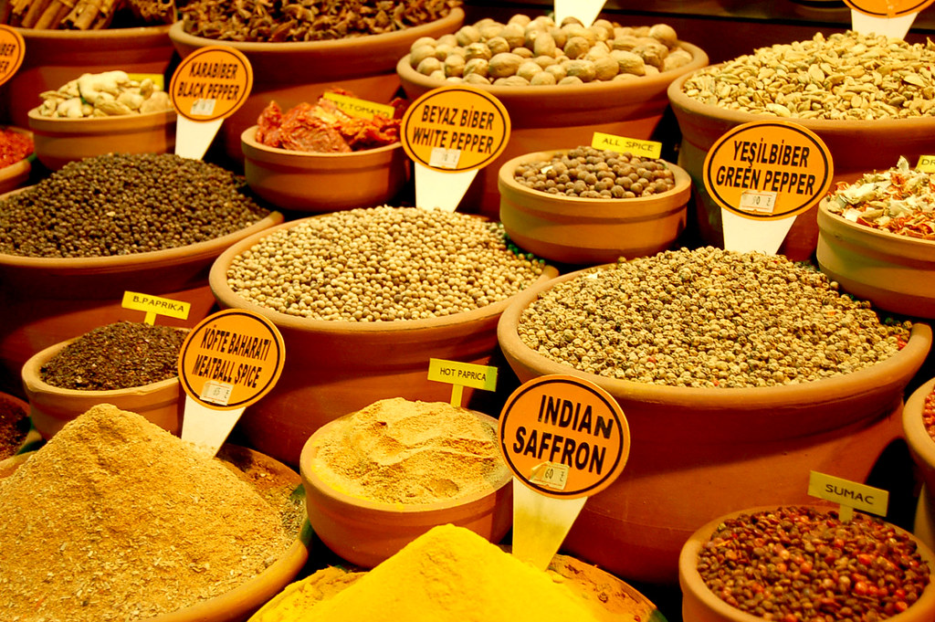 Indian Saffron and other spices At Misir Çarşisi, aka the … Flickr