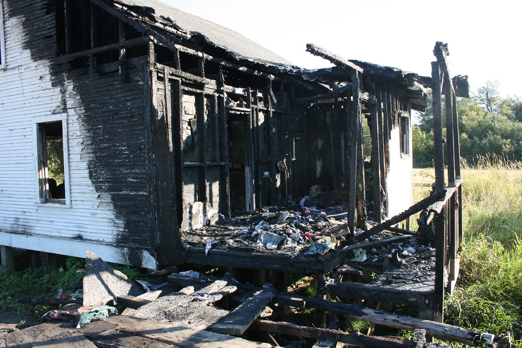 Mountain Homestead burnt house Eli Duke Flickr