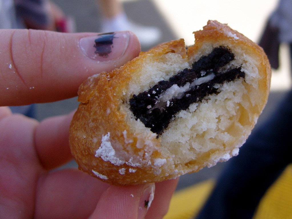 deep fried oreo fair food hmmlargeart Flickr