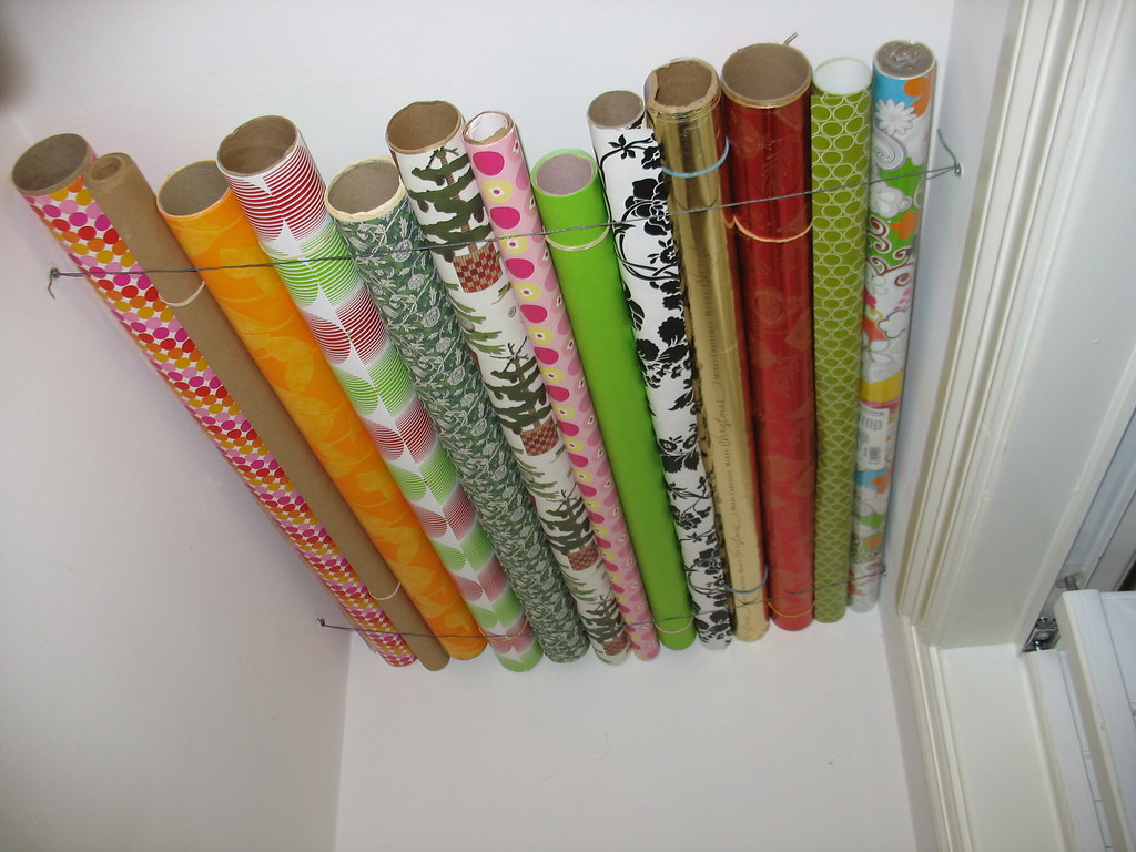 wrapping paper storage solution I had some wasted ceiling … Flickr