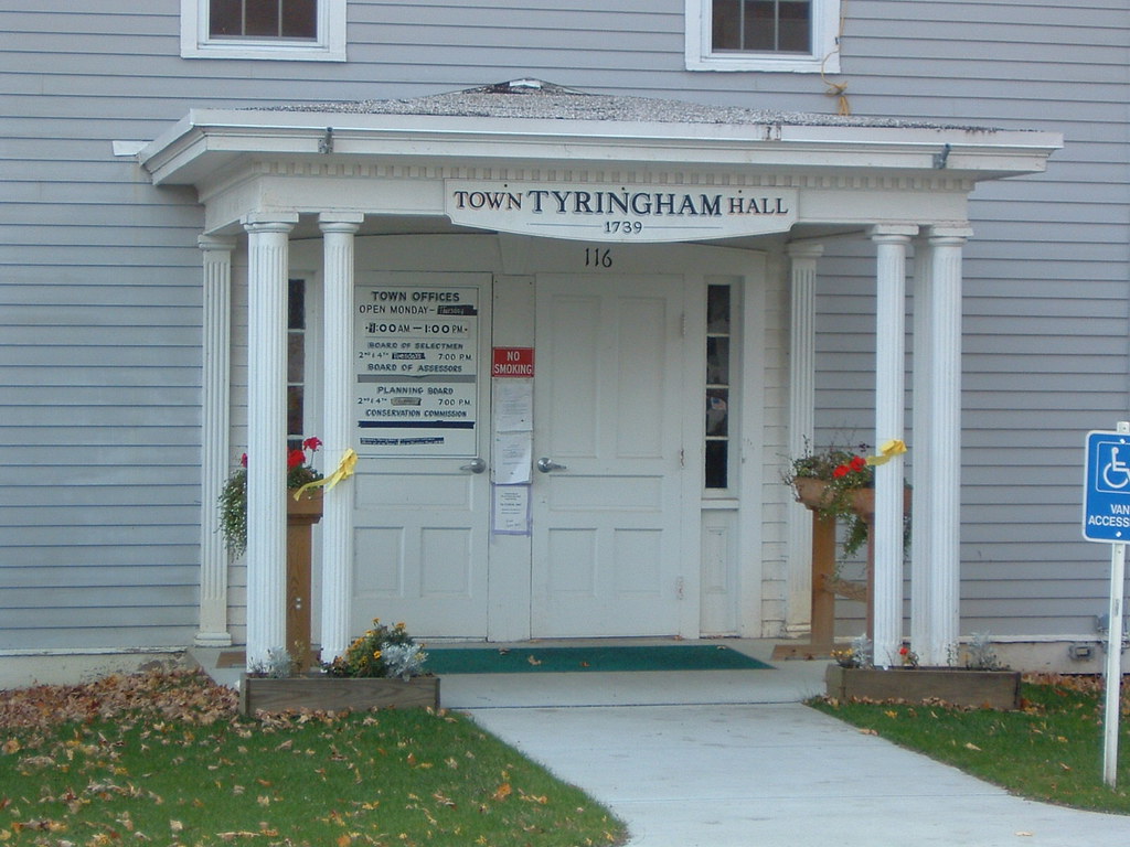 Tyringham Town Hall door Matt Flickr