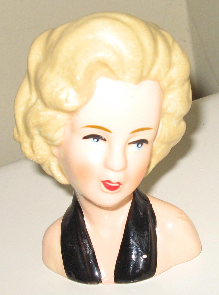 Vintage lady head vase Miniature vintage lady head vase fr… Flickr