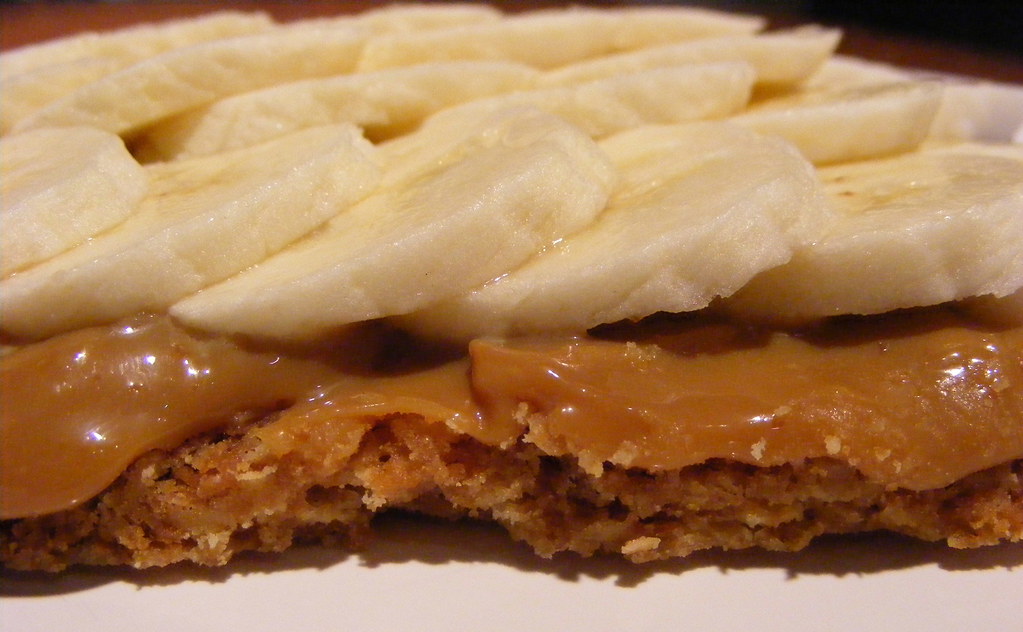 Banoffee Pie A whole can of condensed milk, boiling for 3.… Flickr