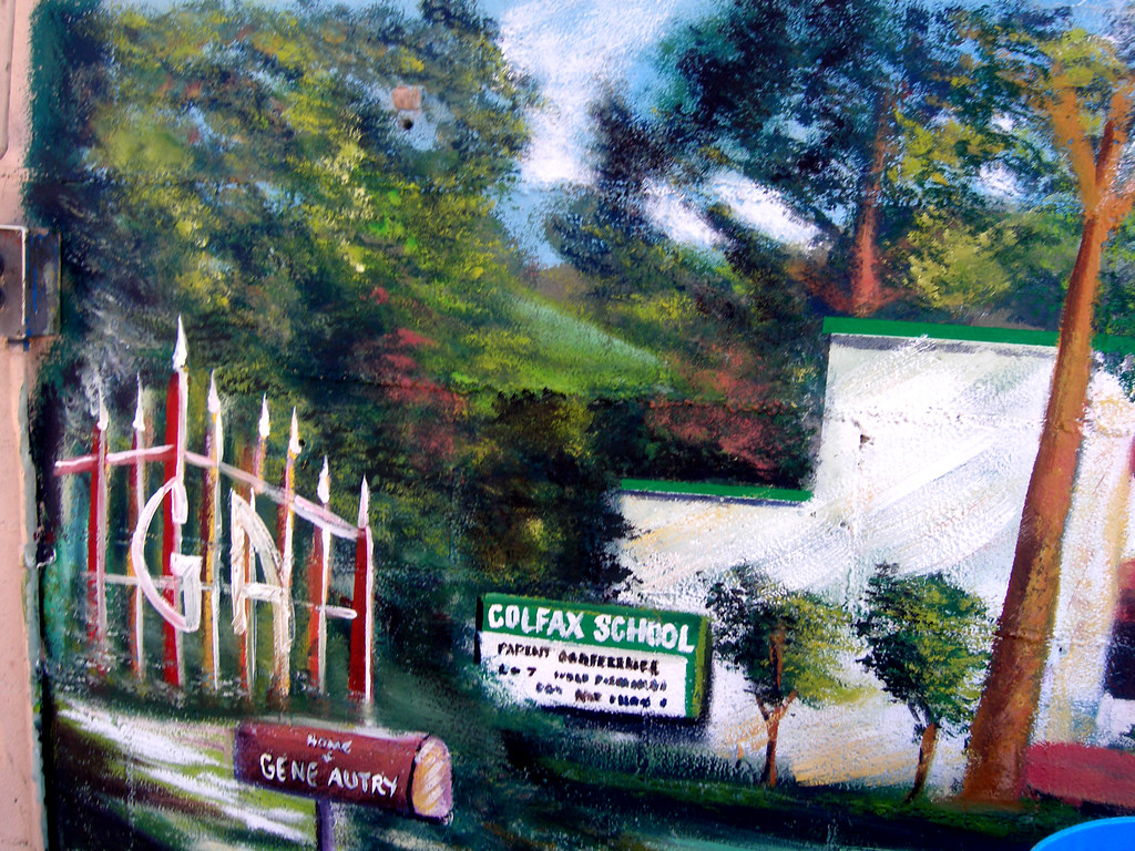 Gene Autry Gate and Colfax School Mural at Hand Car Wash, … Flickr