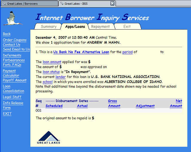 My "Great" Lakes US Bank sold my college loan to these peo… Flickr