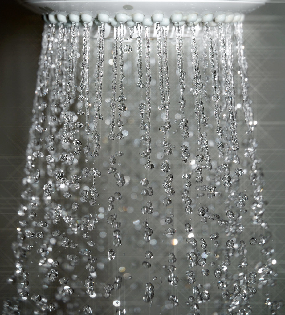 Crystal Showers Taken with a star filter and +4 close up f… Flickr