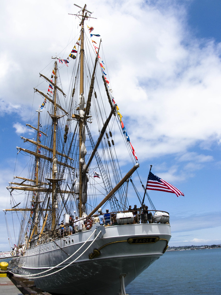 USS Eagle Coast Guard ship used for training cadets in sai… Flickr