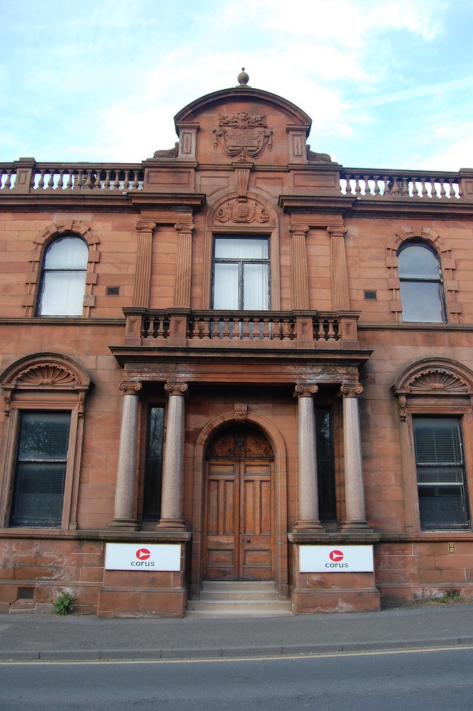 Dalzell Steelworks Main entry to offices. Stevie Douglas Flickr