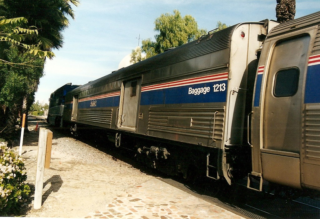 Amtrak Baggage Car 1213 On Pacific Surfliner At San Juan Capistrano