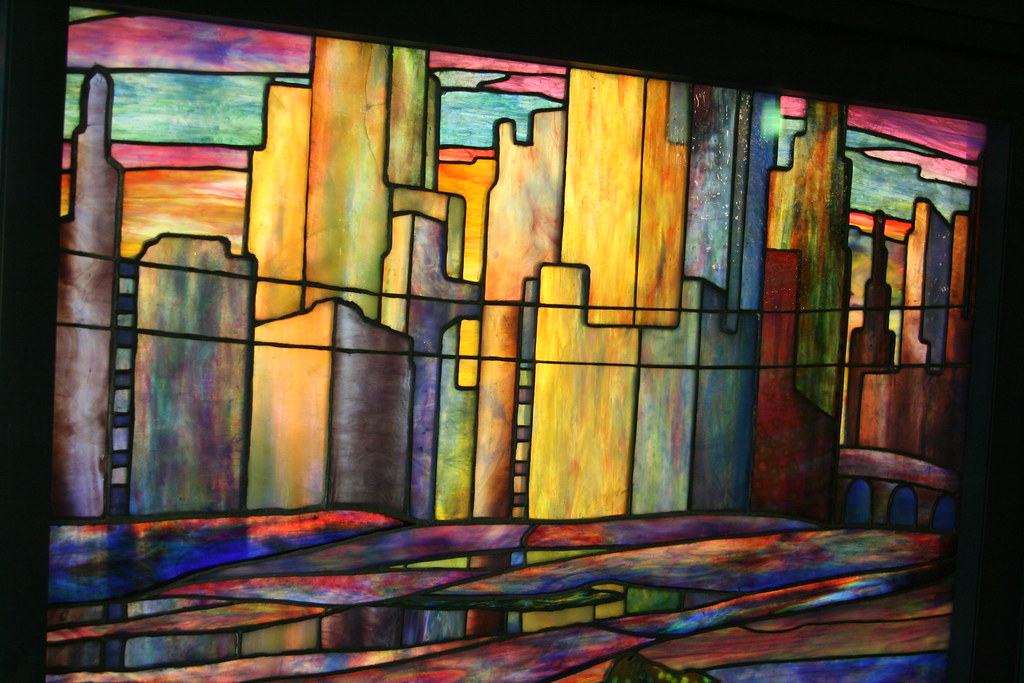Chicago Skyline in Stained Glass Smith Museum of Stained G… Flickr