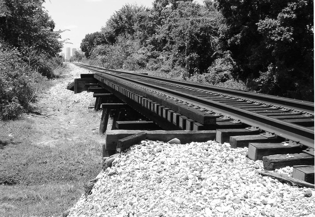 Small Railroad Trestle, Hunting Bayou at Jensen, looking t… Flickr