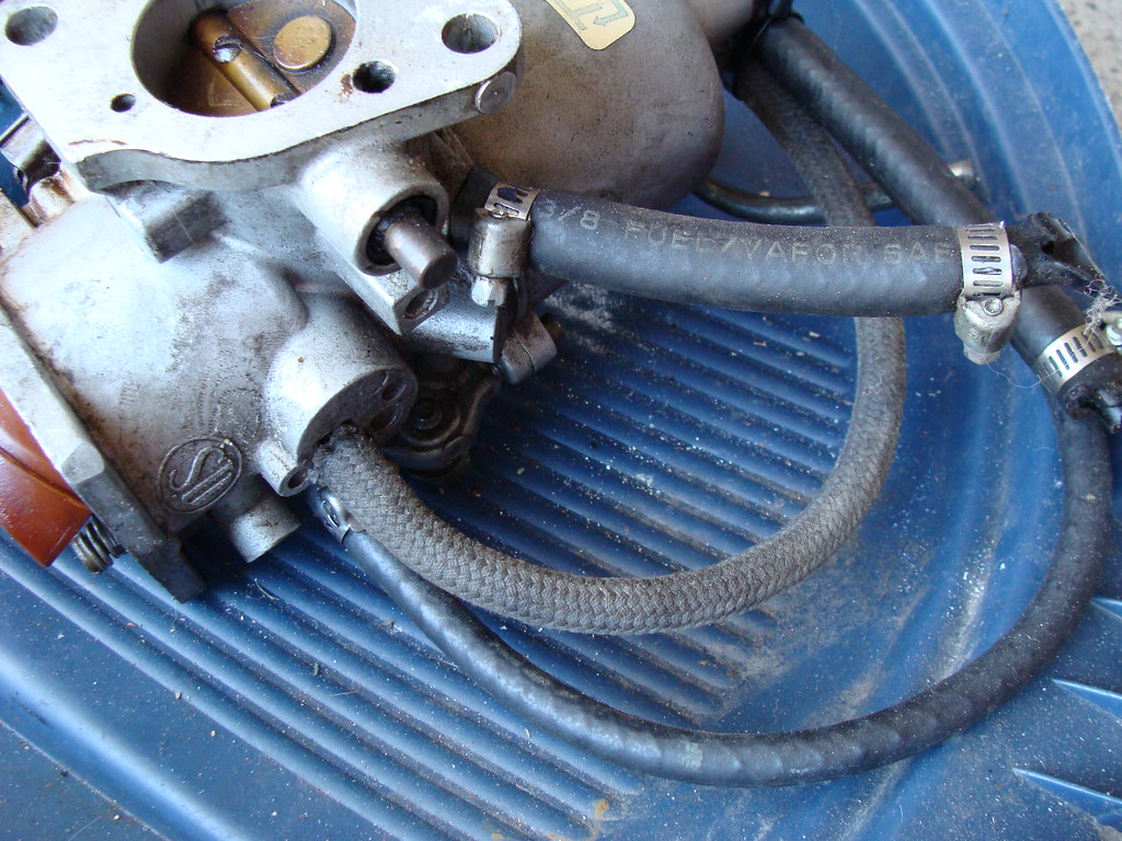 1977 MGB Dual SU HIF4 carburetors (prior to refinishing)… Flickr