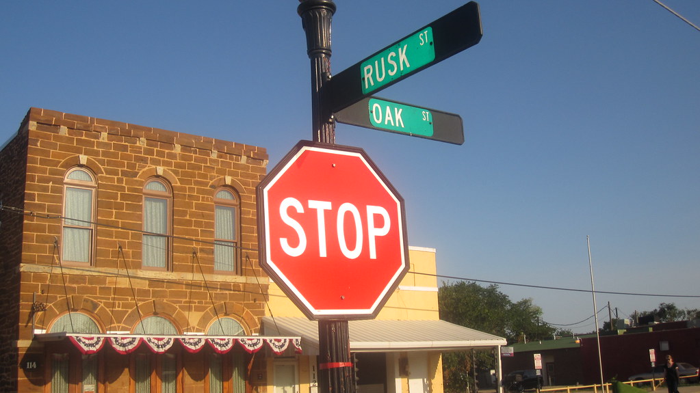 mainstreet roanoketexas Stop sign. Yeah. Neil Lemons Flickr