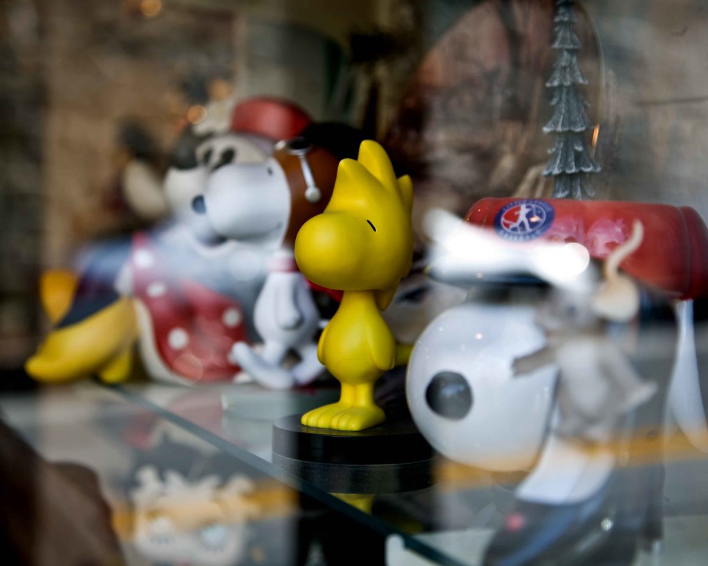 Woodstock Toys in a shop window in Ellicott City, Maryland… Edward
