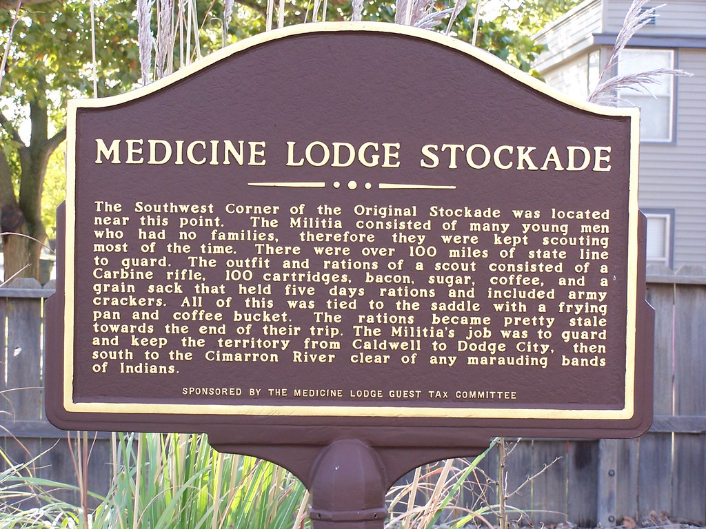 Medicine Lodge Stockade Southwest Corner Historical Marker… Flickr