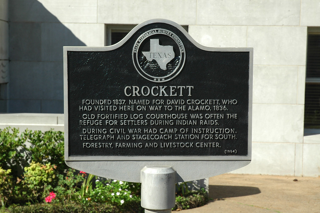Crockett Historical marker located in Crockett, Texas stevesheriw