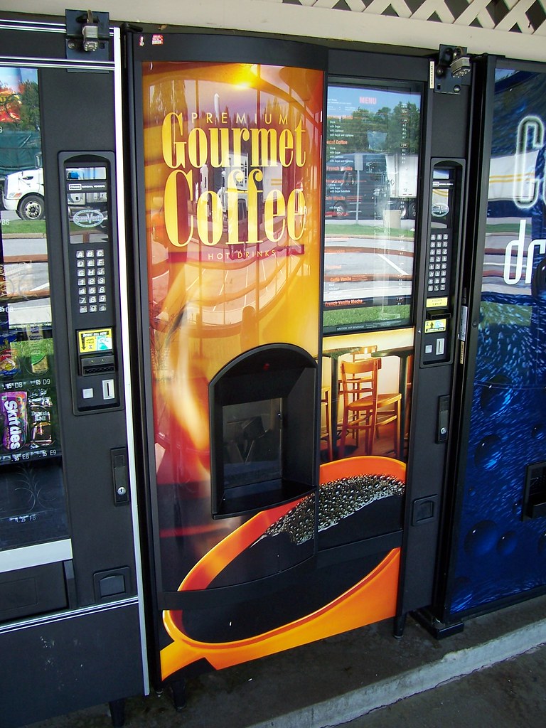 Gourmet Coffee Vending Machine A Gourmet Coffee machine at… Flickr