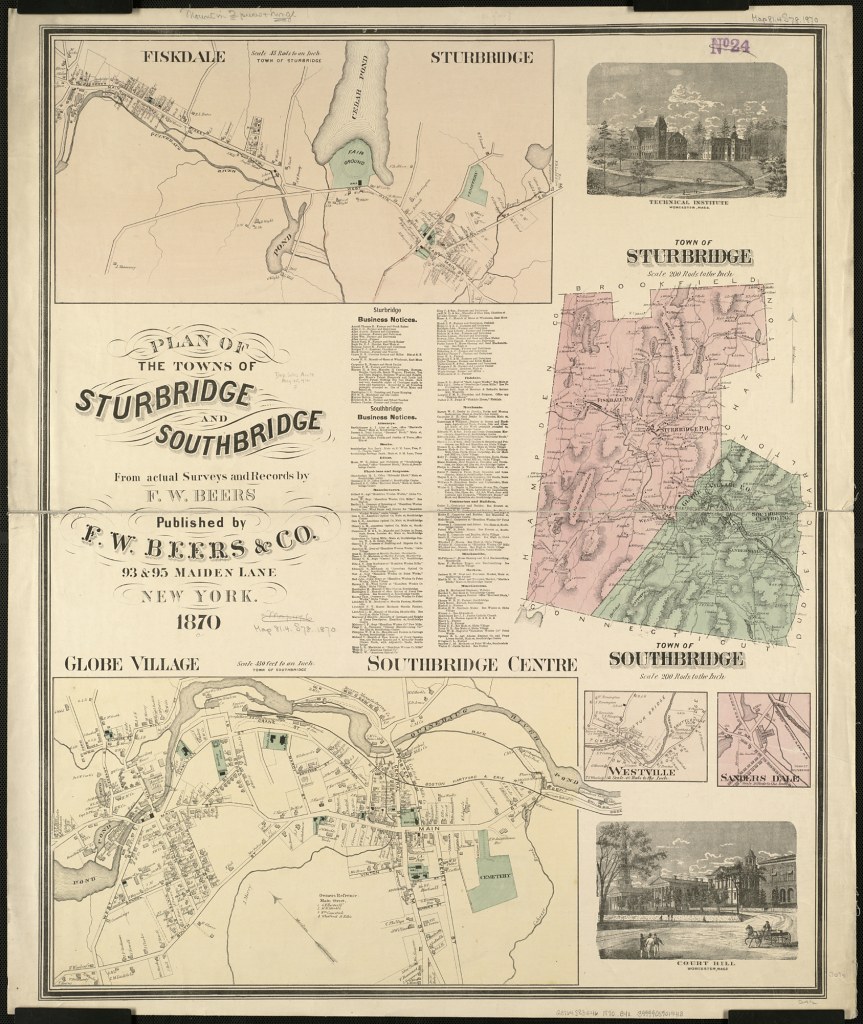 Plan of the towns of Sturbridge and Southbridge Zoom into … Flickr
