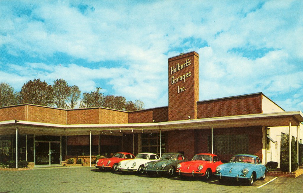 Holbert's Garages, Porsche, Warrington, PA A row of 356B P… Flickr