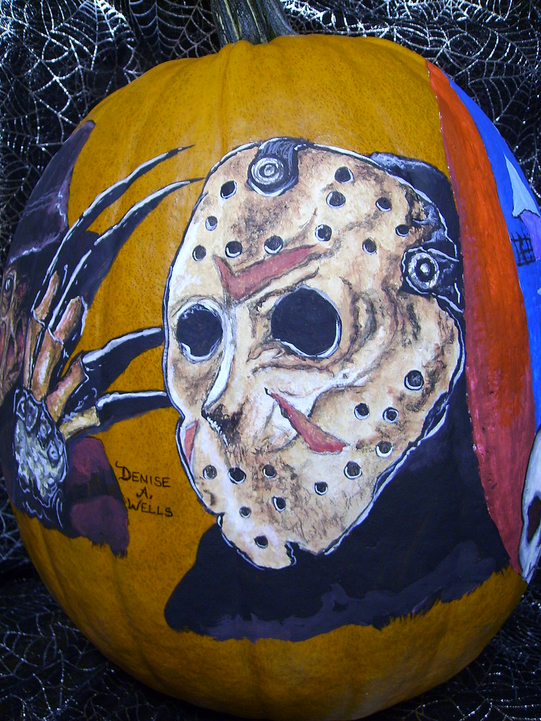 Friday the 13th's Jason by Denise A. Wells Acrylic paintin… Flickr