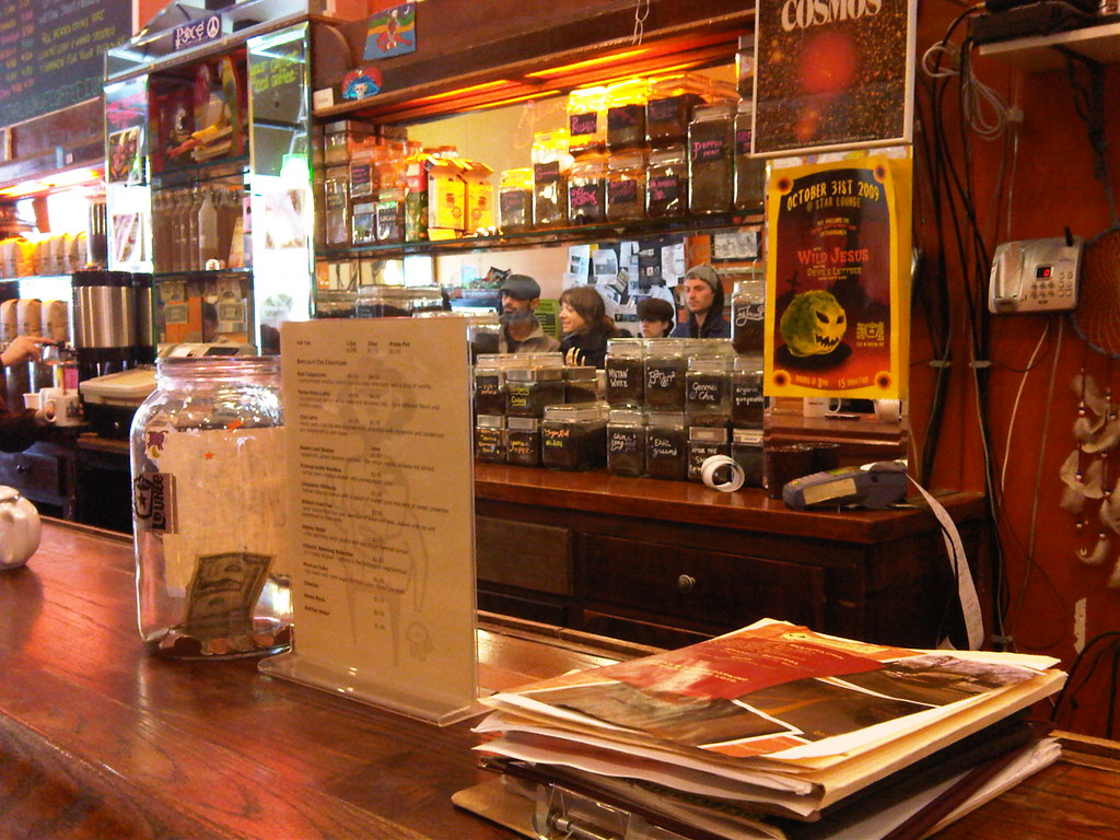 Coffee bar Star Lounge in Ukrainian Village was built as a… Flickr