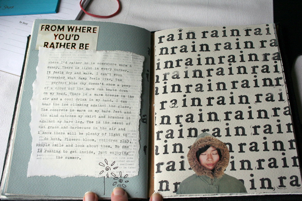 Winter Art Journal dearlydee Flickr