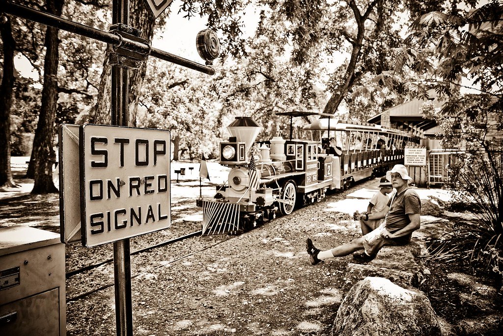 The Eagle Miniature Train Taken in Brackenridge Park, San … Flickr