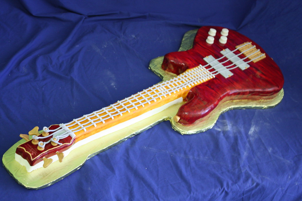 bass guitar cake a photo on Flickriver