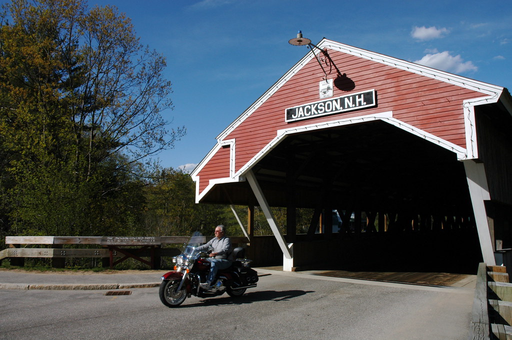 Honeymoon Covered Bridge Jackson, NH For a map of New Hamp… Flickr