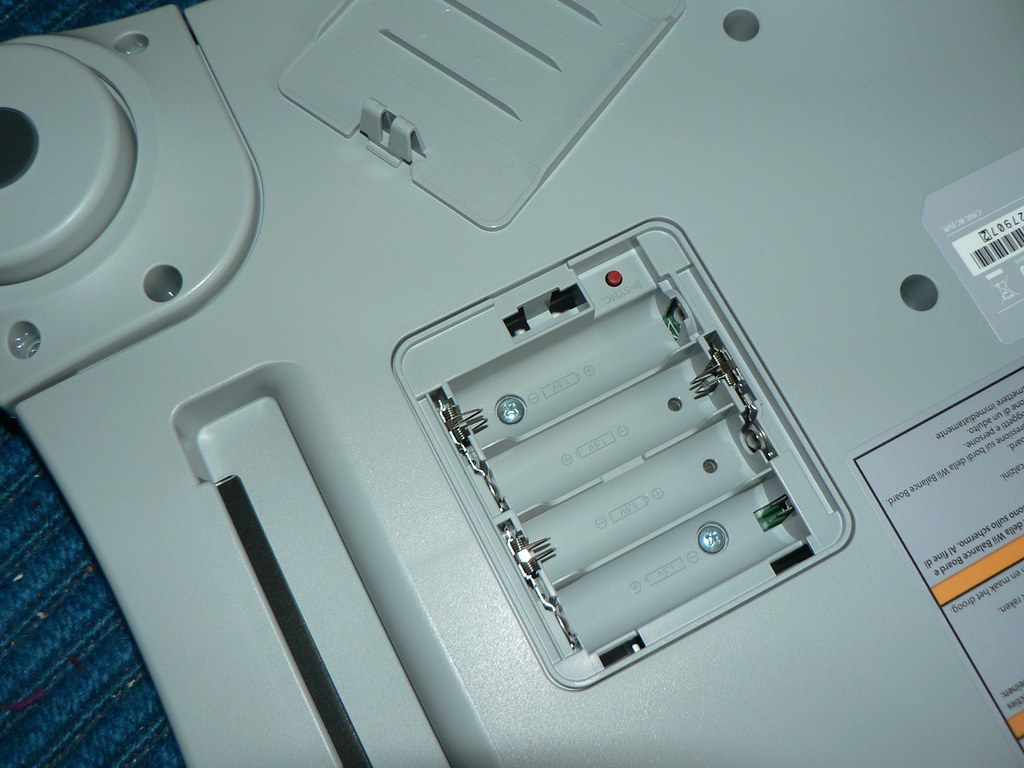 Wii Fit board battery compartment a photo on Flickriver