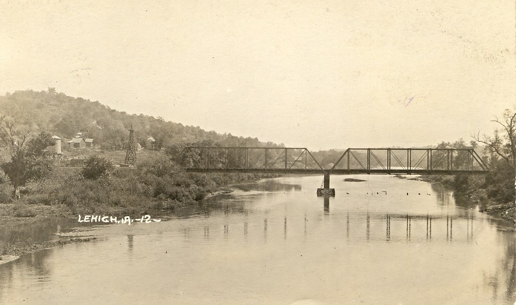 Lehigh, Iowa, Railroad Bridge Probably 1924. Current infor… Flickr