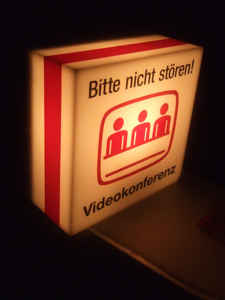 Leuchte Bitte nicht stören! Videokonferenz In einem Meeti… Flickr