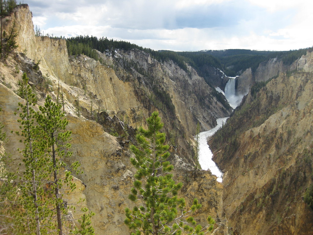 Yellowstone Falls Carves its Canyon Richie Diesterheft Flickr