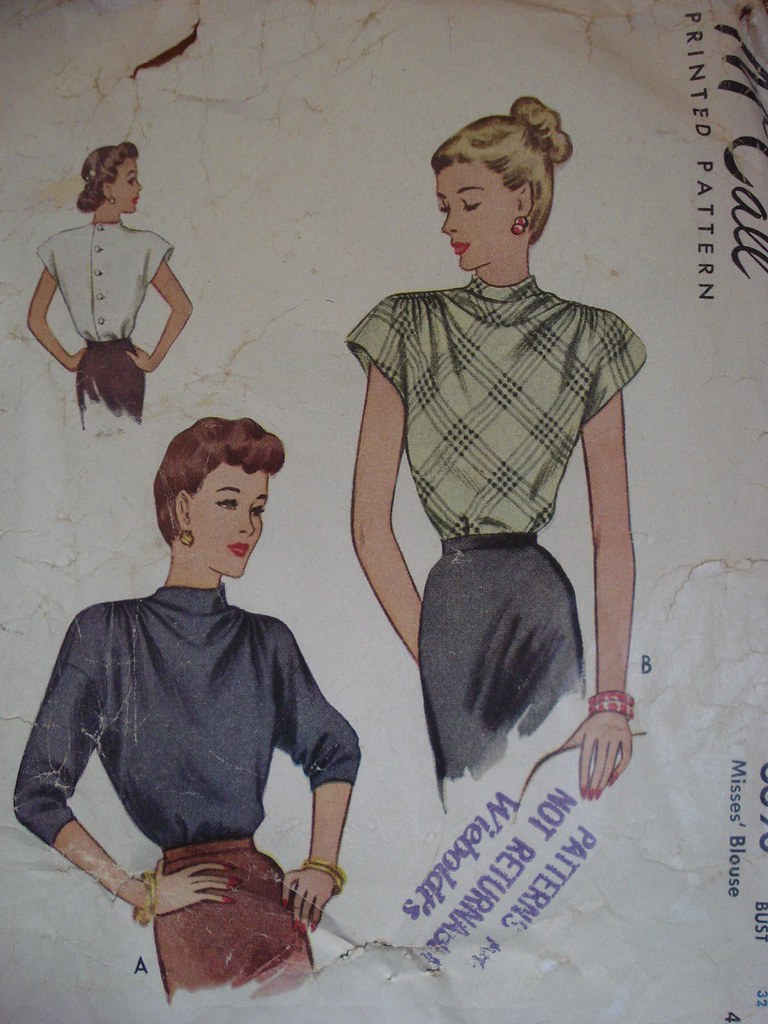 1940s blouse pattern Kim Stewart Flickr