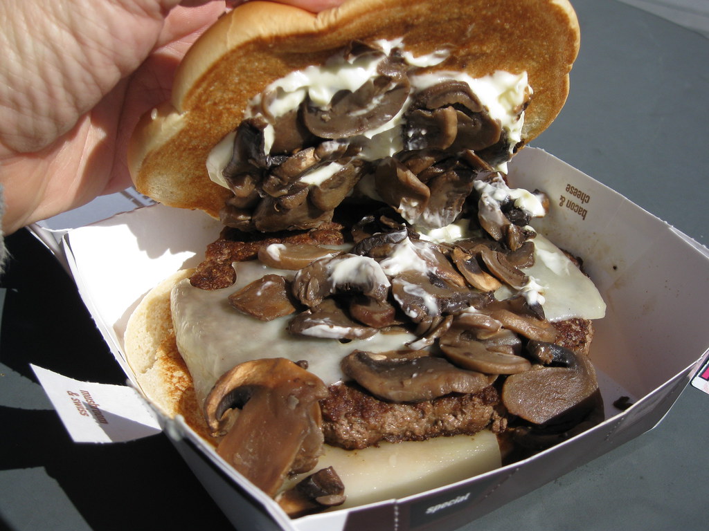 Third Pound Swiss Cheese and Mushrooms Angus Burger at McD… Flickr