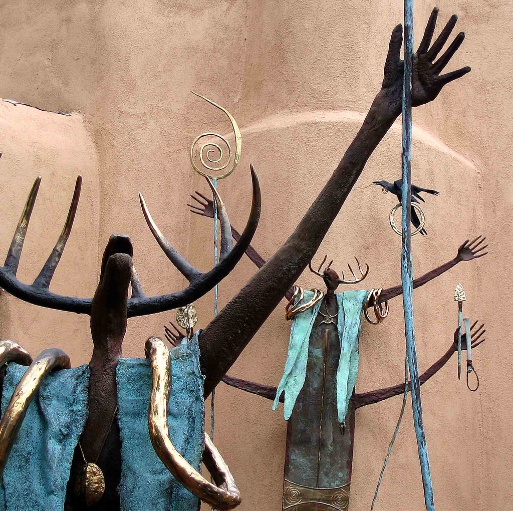 Sculptures in Santa Fe, New Mexico One of the many outdoor… Flickr