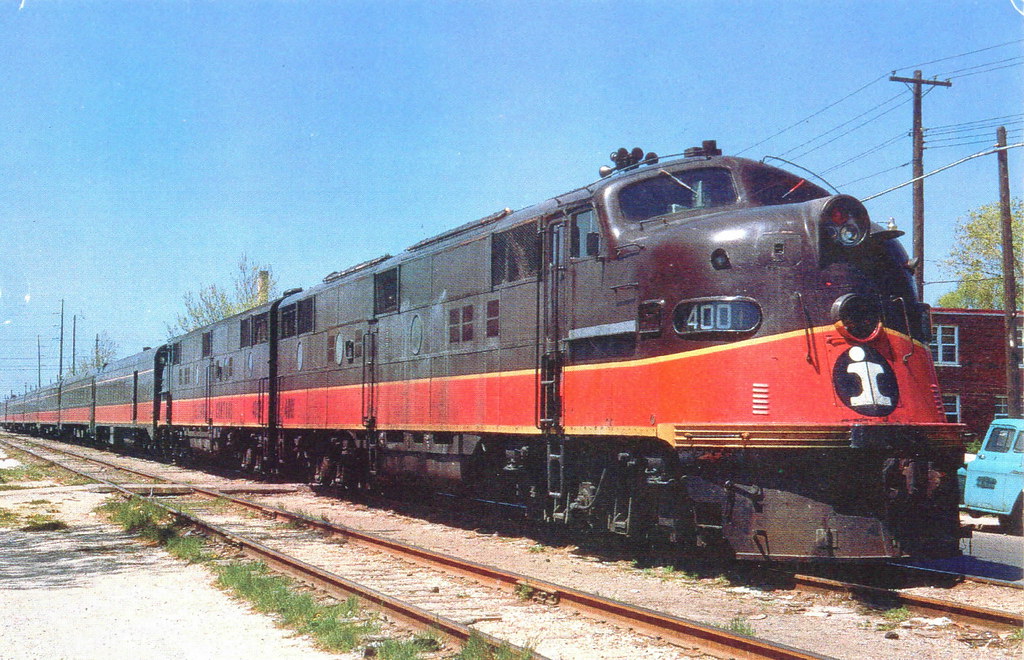 Illinois Central Governor's Special,EMD E6 4001 leading Flickr