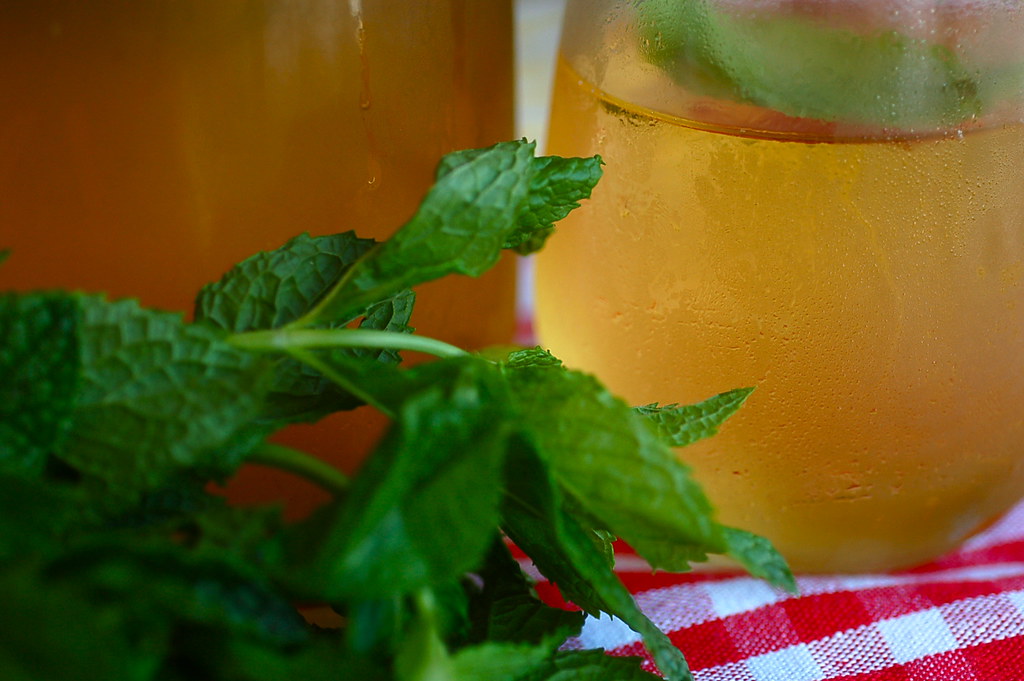 iced sweet basil and mint tea for the recipe sweetbeetand… Flickr