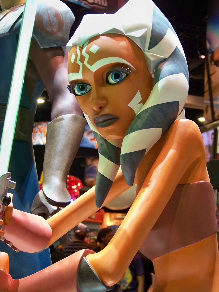 Ahsoka Tano at the Hasbro booth at San Diego ComicCon Int