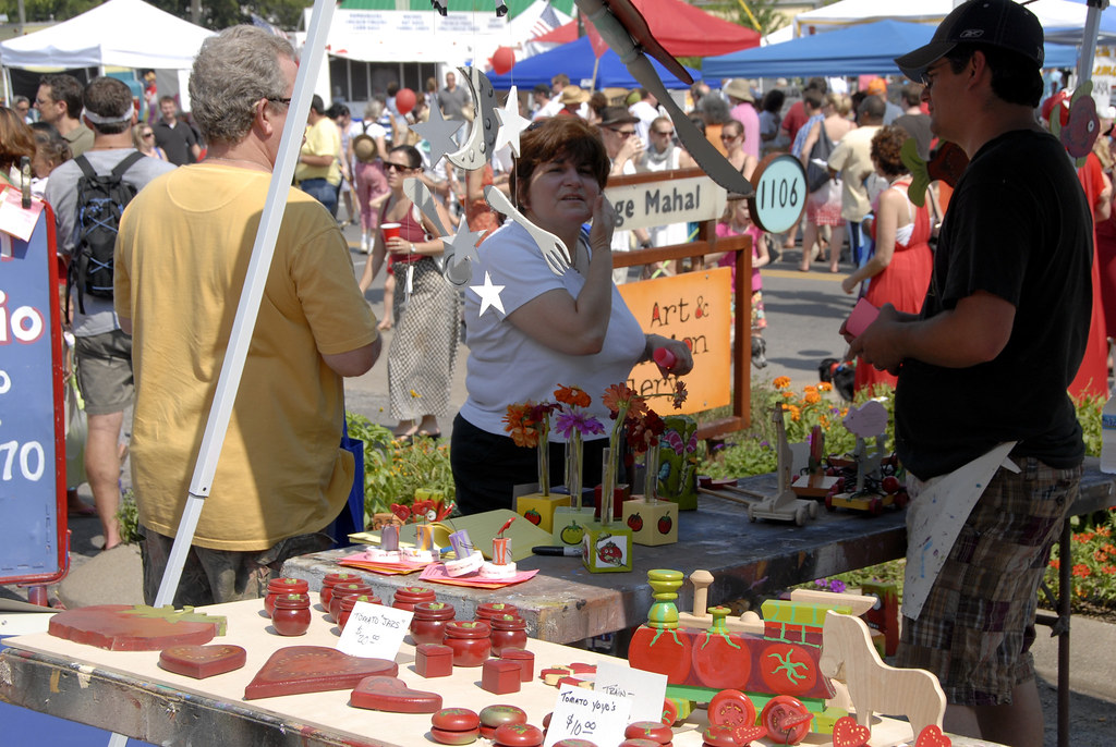 Bazaar0808090447 Booths at the Tomato Art Fest Tomato Art Festival