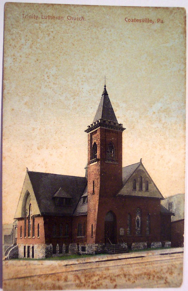 Vintage Postcard Trinity Lutheran Church, Coatesville, P… Flickr