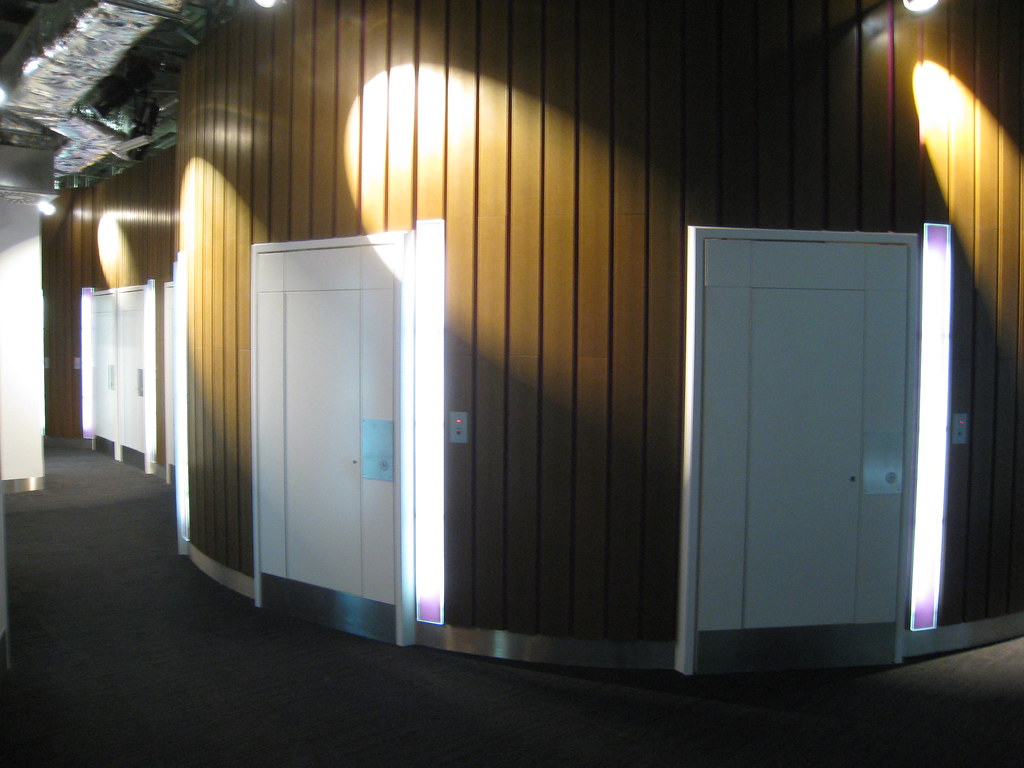 Showers in Heathrow Terminal 5 Arrival Lounge BA116 Adam Chesterton