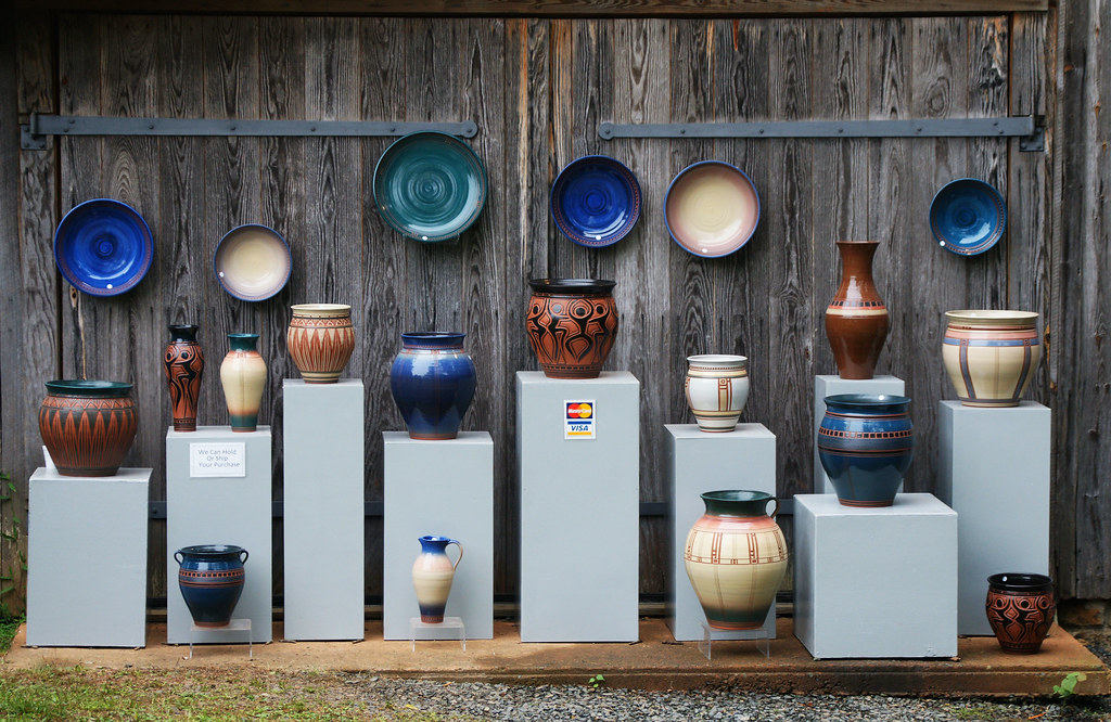 pottery pottery on display at Festival for the Eno (Durham… Flickr