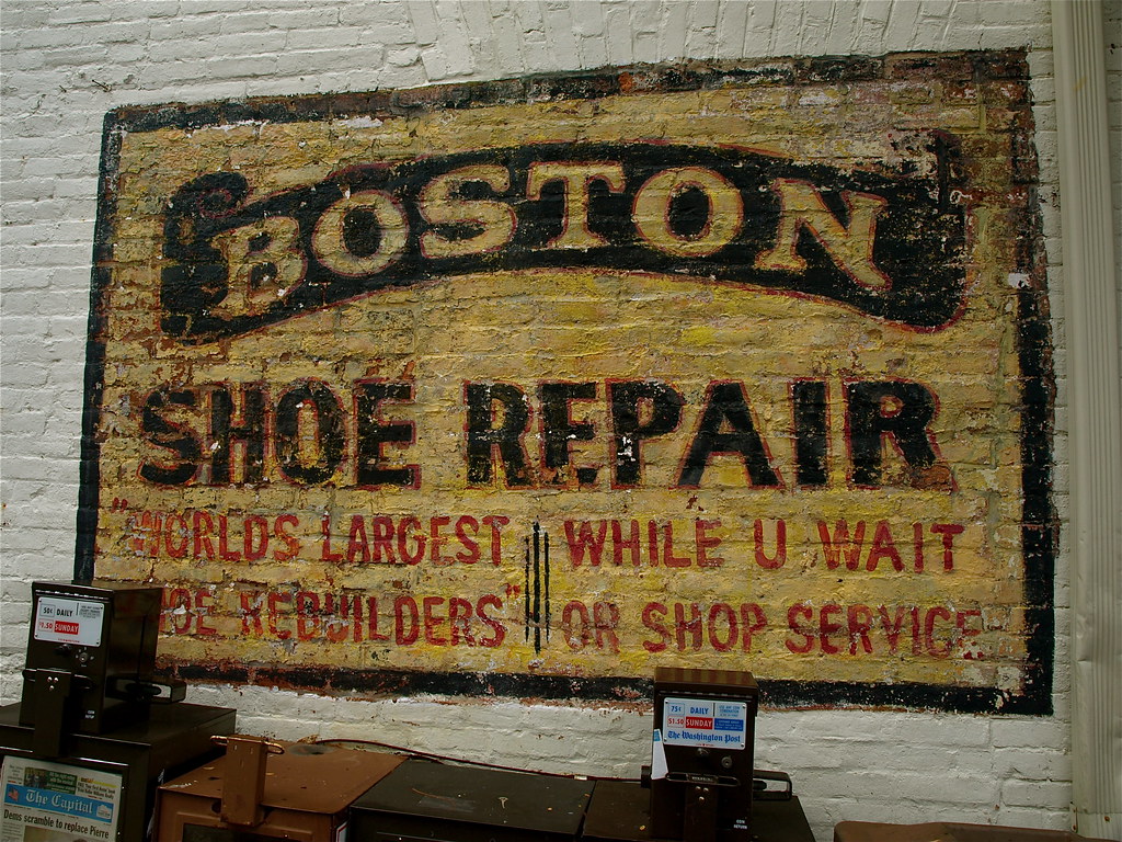  Boston Shoe Repair vintage signage in Annapolis , Maryl… Flickr