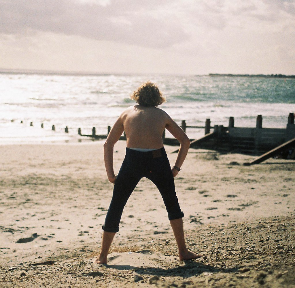 BEACH Shot using 35mm film in a Nikon F3 Best Viewed On Bl… Flickr