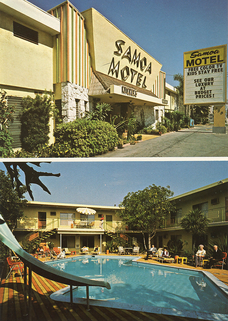 Samoa Motel Anaheim, CA 425 W. Katella, Anaheim Postcard r… Flickr