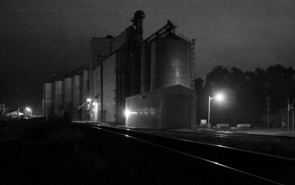 Silos in the dark Back in August there was a street dance … Flickr