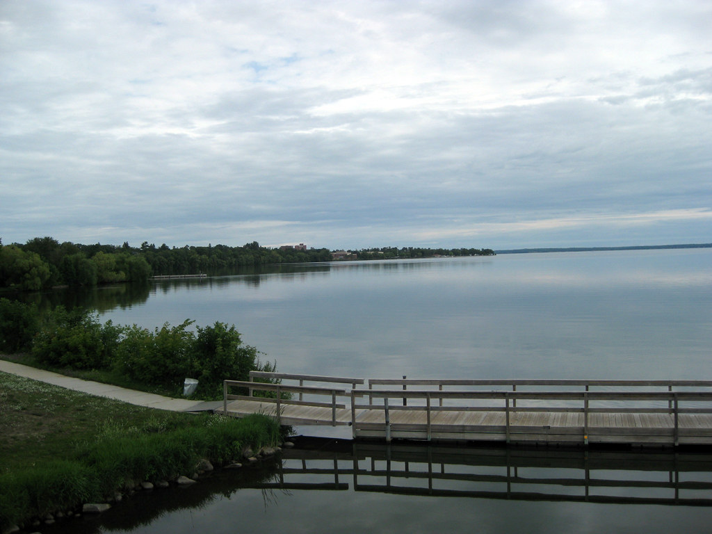 Lake Bemidji Lake Bemidji viewed from the highway bridge o… Flickr