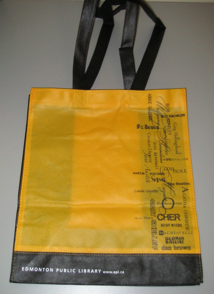 Edmonton Public Library book bag 1 Book bag sold by the Ed… Flickr