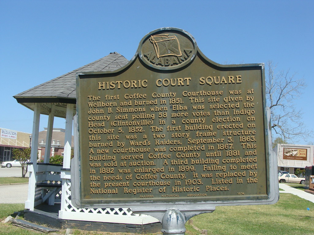 Historic MarkerHistoric Court Square (Elba, Al.) Flickr